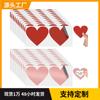 Punto Caliente de Amazon Venta Caliente Corazón Película Rasca-Off Pegatina Roja Transparente Rasca-Off Sorpresa Creativa Pegatina DIY