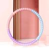 Aro Hula Hoop Colorido Macaron com Esponja para Alunos do Ensino Fundamental e Iniciantes, Aro Hula Hoop de Esponja para Crianças Sem Pesos
