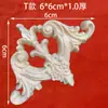 Madera Maciza Tallada Estilo Francés Flor de Esquina Estilo Europeo Panel de Pared de Fondo Tallado en Madera de Dongyang Pieza de Flor Decorativa de Madera Madera