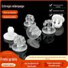 Produção e atacado PC material plástico âncora grampo acrílico substrato de alumínio snap patch pin grampo transparente
