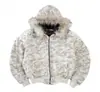Cardigã gótico para comércio exterior europeu e americano, moletom com capuz e bolsos de cor sólida, estilo japonês Y2K, design de gola de pele com zíper, jaqueta quente