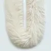 Tiras Grandes de Piel Sintética de Zorro 12 cm, Tiras Grandes de Felpa para Capa con Capucha, Puños de Capa, Tiras de Felpa Blancas, Tiras de Borde para Hanfu