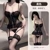 Lingerie Sexy para Mulheres, Sutiã com Aro Transparente Push-Up, Camisola de Renda com Bojo e Costas Nuas Reveladora, Conjunto Sedutor