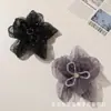 Temperamento retro flor de cristal centro taladro caliente flor de malla diadema para el pelo DIY accesorio de flor para zapatos broche flor para ropa