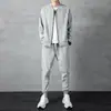 Traje Deportivo Casual Nuevo 2026 para Hombre, Cardigan de Primavera y Otoño con Sudadera con Capucha, Conjunto de Dos Piezas para Correr