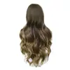 Pelucas Europeas y Americanas para Mujer, Peluca Larga Sintética Ondulada Degradada, Pelucalargaonduladasintética, Estilo Celebridad