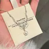 Corrente para Clavícula com Pérolas e Diamantes Incrustados Estilo Francês Luxo Leve Toque de Alto Padrão Design de Nicho Versátil Exquisito Colar para Vestidos de Noite