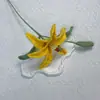 Capullos de Flor de Lirio Tejidos a Mano, Flores de Hilo Transfronterizas, Productos Terminados de Flores Tejidas, Ramos, Adornos Decorativos, Regalos Florales al por Mayor