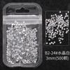 Aliexpress Nail Art Taiwán Acrílico Fondo Plano Diamante Cristal Blanco Color Ab Uña DIY Decoración Venta al por Mayor Sinfonía