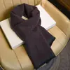 Cachecol Masculino Cinza Outono e Inverno High-End Meia-Idade e Idoso Vovô Velho Pai Meia-Idade com Lã