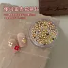 Arte de Unhas Florais de Luxo de Nicho para o Ano Novo com Flor de Cinco Pétalas Tridimensional K9 de Alta Qualidade, Decorações de Unhas Irregulares com Ponta em Gota d'Água