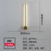 Luminária de parede de luxo, tipo barra longa, minimalista e rotativa, luminária de parede simples e moderna para fundo de sala de estar, luminária de cabeceira criativa nórdica para quarto