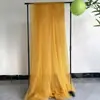 Cortina de Gaze Macia Amarelo Claro Champagne Off-White Decoração de Teto de Casamento Cascata de Gaze Salão de Beleza Evento de Performance Decoração Tela de Gaze