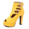 Nuevas Sandalias Romanas de Banda Ancha Mesa de Agua Sandalias de Tacón Alto Grueso Sandalias Cortas Zapatos de Talla Grande 40-50 Zapatos de Comercio Exterior de Amazon