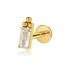 Pendientes de Aleación de Titanio Xiangfenghuazi, Brazaletes para Oreja con Circonita, Diamante Brillante, Clavos para Hélice Interna del Hueso de la Oreja, Pendientes con un Toque de Lujo Ligero y de Alta Gama