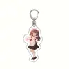En stock Accesorio de anime Yuanshen llavero acrílico versión maid Keli pimonqin Barbara colgante para juego móvil