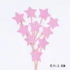 Cartão de decoração de bolo embalagem de panificação variedade de estrelas amor glitter série decoração de casamento inserção 10 preço