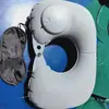 Almohada Inflable en Forma de U, Almohada de Viaje, Almohada Portátil para Cuello de Avión, Almohada Cervical en Forma de U, Almohada de Soporte para el Cuello para Trenes de Alta Velocidad y Viajes de Larga Distancia, Esencial para Dormir