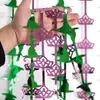 Decorações Temáticas de Bruxa Má Mágica Adereços de Fundo Cortina de Chuva Chapéu de Bruxa Coroa Cor Color Block Rosa e Verde Cortina de Chuva