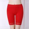 8949 talla extra grande para mujer leggings de ropa interior de cintura alta anti-luz seda de hielo sin costuras encaje pantalones de seguridad