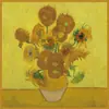 Pintura a Óleo Série Completa Seda de Imitação Lenço Quadrado 90cm Feminino Vintage Sarja Lenço Pinturas Famosas de Van Gogh Xale Decorativo Versátil