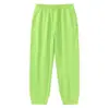 Calça Jogger Lisa Solta Outono/Inverno 2025 para Jovens Calça de Moletom Casual Engrossada para Meninos Calça Esportiva Infantil
