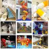 Gran Jardín de Infancia al Aire Libre B&b Cilindro de Plástico Transparente Deslizador Espiral de Empalme Deslizador Giratorio para Adultos Fabricante