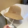 Sombrero de Pescador para Mujer Primavera y Verano Nuevo Etiqueta de Letra Tejido Sombrero Cubeta Transpirable Ins Estilo Coreano Más Fácil de Combinar Plegable Sombrero para el Sol