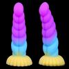 A117 cuerda de cáñamo trenzada pequeña color partícula gelatina fluorescente luminoso pene espiral tapón anal sm suministros para la parte trasera al por mayor
