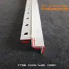 Esquina exterior en ángulo de arco en forma de U flexible ranura cóncava en forma de C curvatura arbitraria moldura de PVC para partición forma redonda esquina yin-yang