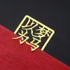 Atacado do fabricante marcadores de página de metal personalizados com caracteres chineses requintados, dourados criativos vazados para formatura, presentes culturais e criativos