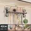 Gancho de cocina con ventosa, barra colgante para pared sin taladro, estante de almacenamiento multifuncional para cocina para organizar ollas, sartenes y cucharas