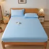Tela de grado A para maternidad e infantil, adecuada para todas las estaciones, color liso simple, sábana bajera 100% algodón, pieza única, sábana bajera individual, envío directo disponible