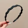 Diadema ondulada invisible sin costuras de corona alta para mujer, adecuada para uso diario, diadema que no aprieta, pinza para el pelo para lavarse la cara, accesorio para el pelo