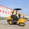 Compactador de Solo Pequeno, Compactador Vibratório de Roda de Aço, Máquina Compactadora de Asfalto de Roda de Aço Simples e Dupla de 3 Toneladas, Compactador de Solo Portátil de 1 Tonelada