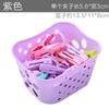 Paquete de 30 Pinzas para Ropa Clip Ropa Interior Calcetines Plástico Clip Pequeño con Cesta de Almacenamiento Pinza para Secar Ropa de Edredón