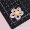 Nuevo estuche de teléfono hecho a mano con flor hueca de cinco pétalos, accesorio de resina para llavero de imán de refrigerador Crocs, pinza para el pelo