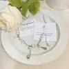 Colar com Pingente de Pérola em Gota e Franja, Design Exclusivo, Estilo Levemente Luxuoso, Corrente para Clavícula, Colar de Moda Francês de Alta Qualidade para Mulheres