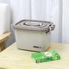 Caja de Almacenamiento de Plástico con Tapa y Asa de Cierre a Presión para Juguetes y Ropa de Niños, Caja de Almacenamiento con Ruedas