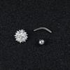 AliExpress EABY comercio electrónico transfronterizo joyería para piercing corporal anillo de ombligo flor diamante clavo de ombligo nicho hebilla de ombligo
