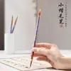 Pincel de minúsculas de nivel profesional para principiantes adultos tamaño pequeño Copia Zihao práctica de caligrafía con punzón rojo pluma suave oro fino