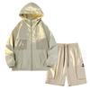 Ropa de Protección Solar Traje para Hombre 2025 Verano Exterior Protección Solar y Protección UV Chaqueta Elegante Deportiva y de Ocio Conjunto de Dos Piezas