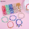Kit de Materiales para Manualidades con Perlas de Imitación, Juego de Cuentas de Concha Coloridas Transfronterizo, 540 Piezas/Caja