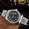 2026 Reloj de lujo transfronterizo exquisito y moderno, superventas de comercio exterior, con diamantes, caja de diamantes y cinco perlas, adecuado tanto para hombres como para mujeres