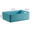 Caja de Almacenamiento de Plástico con Tapa Caja para Guardar Ropa Interior Calcetines en el Armario Contenedor para Guardar Bloques de Construcción de Juguete Cesta para Guardar Bocadillos Libros Ilustrados