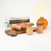 Cartucho Criativo de Palitos de Dente de Madeira Sólida Caixa de Palitos Doméstica de Alta Qualidade Madeira de Nogueira Cogumelo Fofo Novo Estilo Chinês Tronco