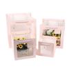 Pastelería ventana cuadrada bolsa de regalo transparente bolsa de embalaje maceta para muñecas caja para pastel horneado Flor Bolso