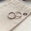 Anel de Casal Mobius de Prata Pura S999 Simples Leve Luxo Ajustável Aberto Moda Minimalista Anel de Personalidade