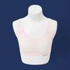 Ropa interior transpirable de malla completa para niñas, sujetador deportivo con copa fija, chaleco de desarrollo fino para primavera y verano.