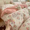 Conjunto de cama de quatro peças ultra macio, seguro para bebês, Classe A, modelo novo 2026, adequado para estudantes que dormem sem roupa em dormitórios, conjunto de três a quatro peças com lençol e capa de edredom